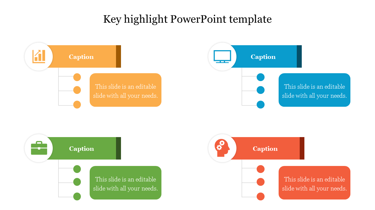 Key highlight PowerPoint template